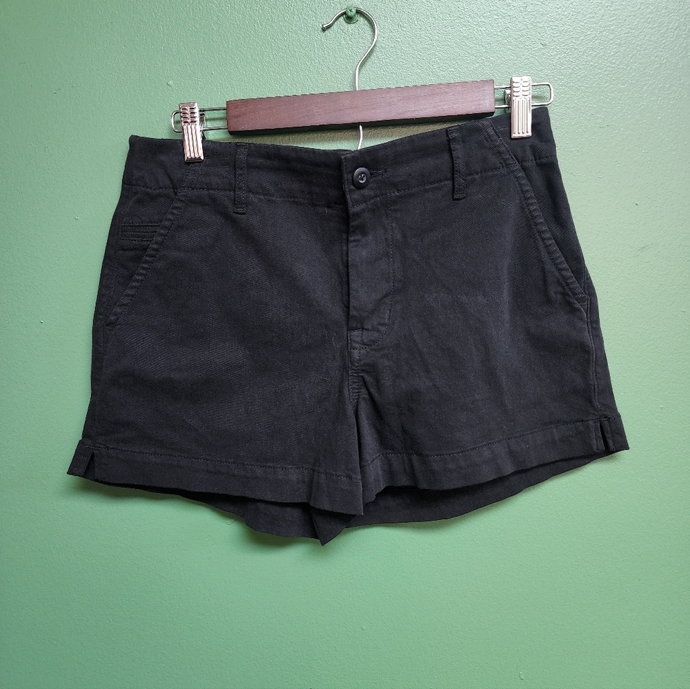 Banana Republic High-Rise Trouser Shorts | Size 4 | Black Stretch Tailored Short